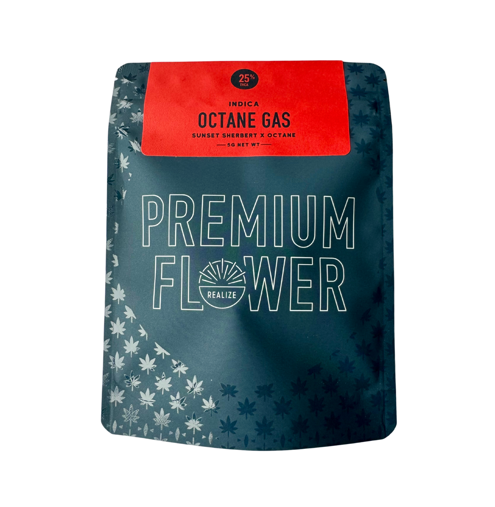 Realize Premium Flower 5 Gram Pouch, Octane Gas (Indica)