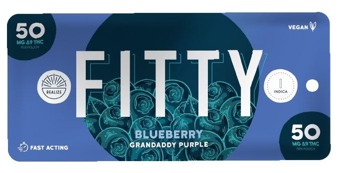Realize FITTY Gummies, Blueberry - Grandaddy Purple