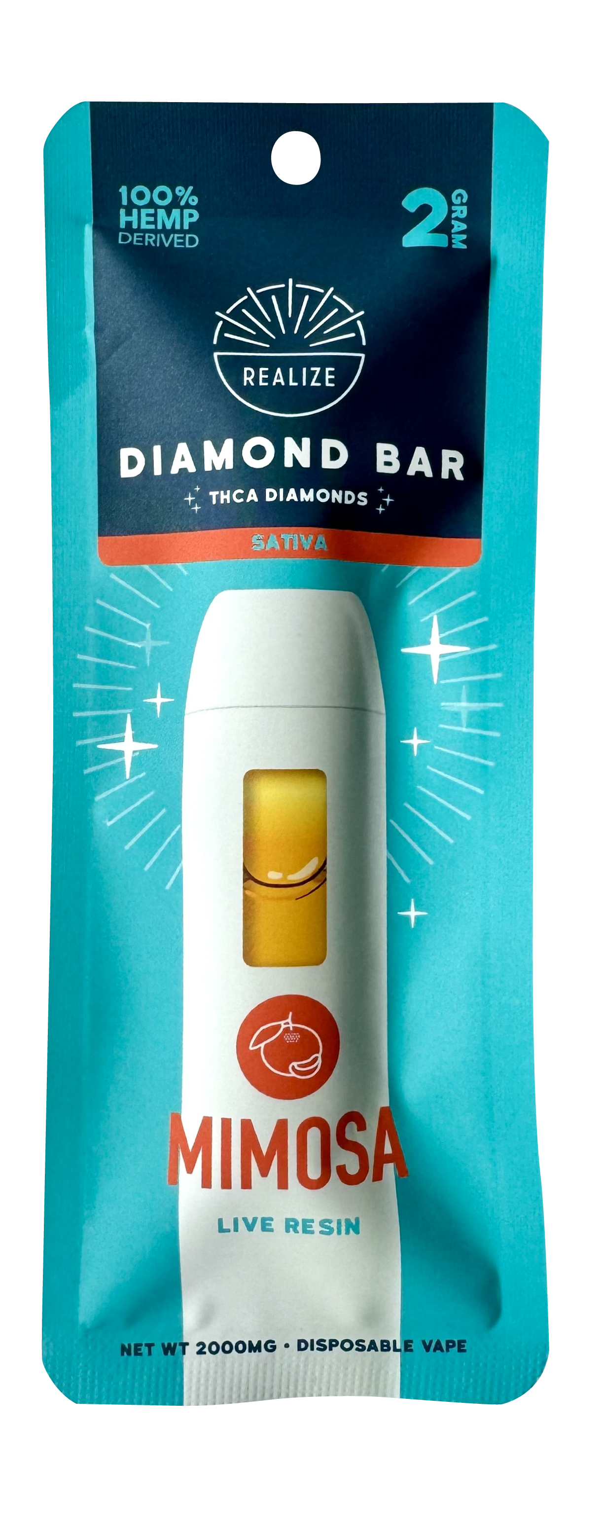 Realize THCA Diamond Bar, Mimosa - 2g Disposable Vape