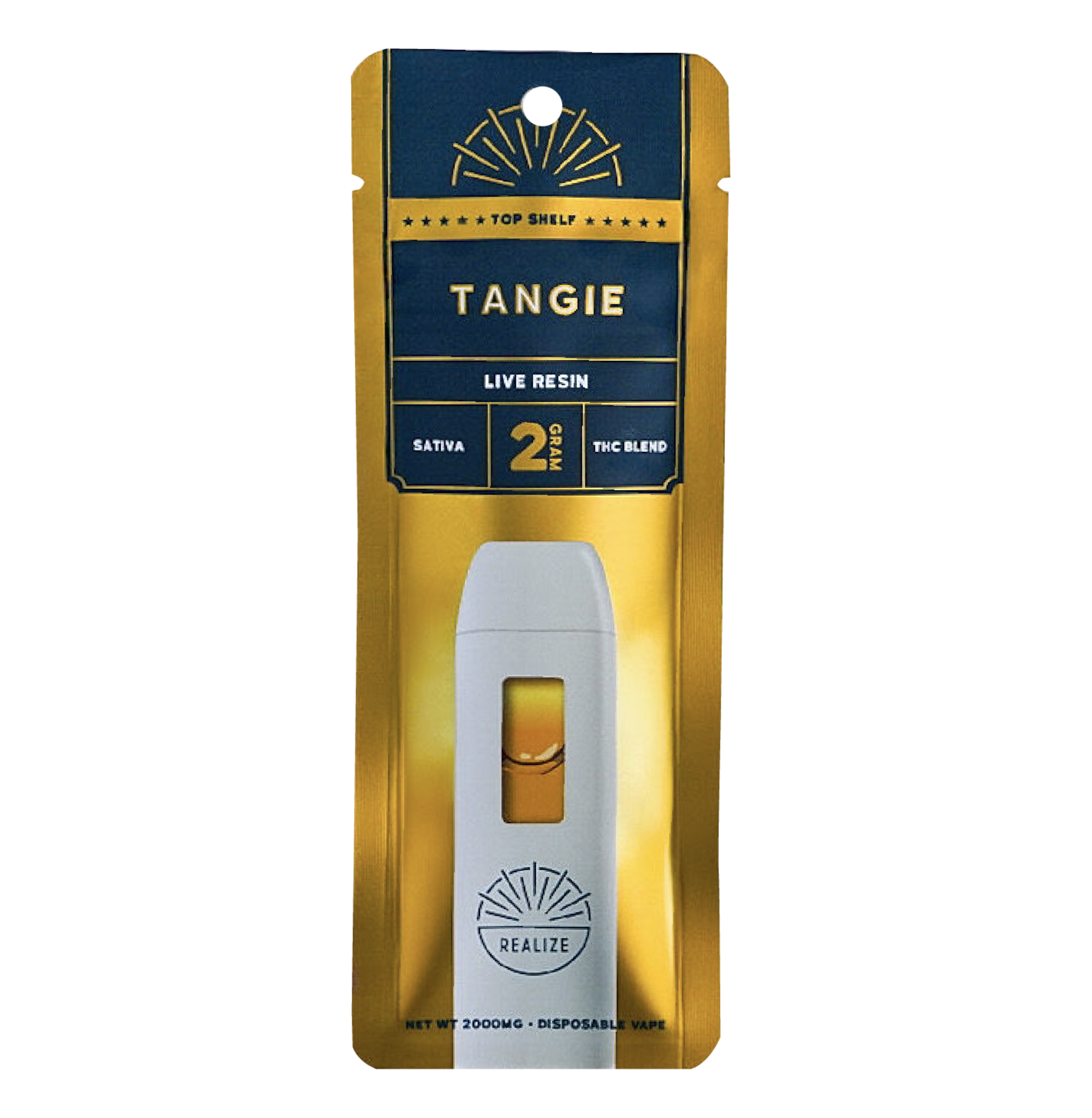 Realize Top Shelf, Tangie - 2g Disposable Vape